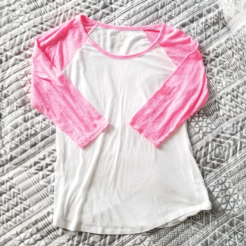 Hot Pink Baseball Tee